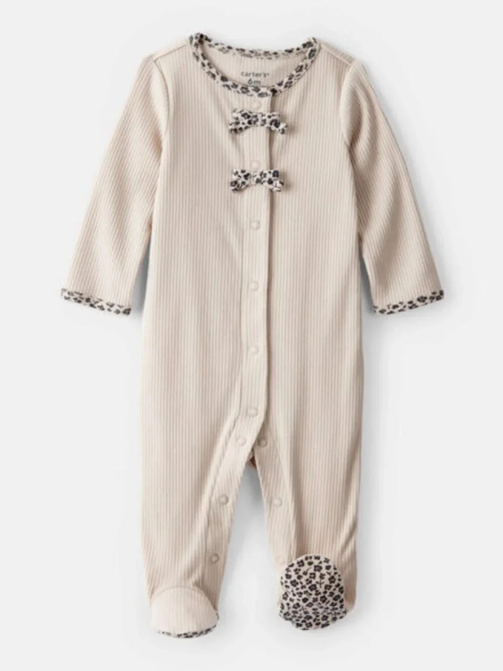 Carter's Baby Girl Bow Sleep & Play Footed Sleeper 9M